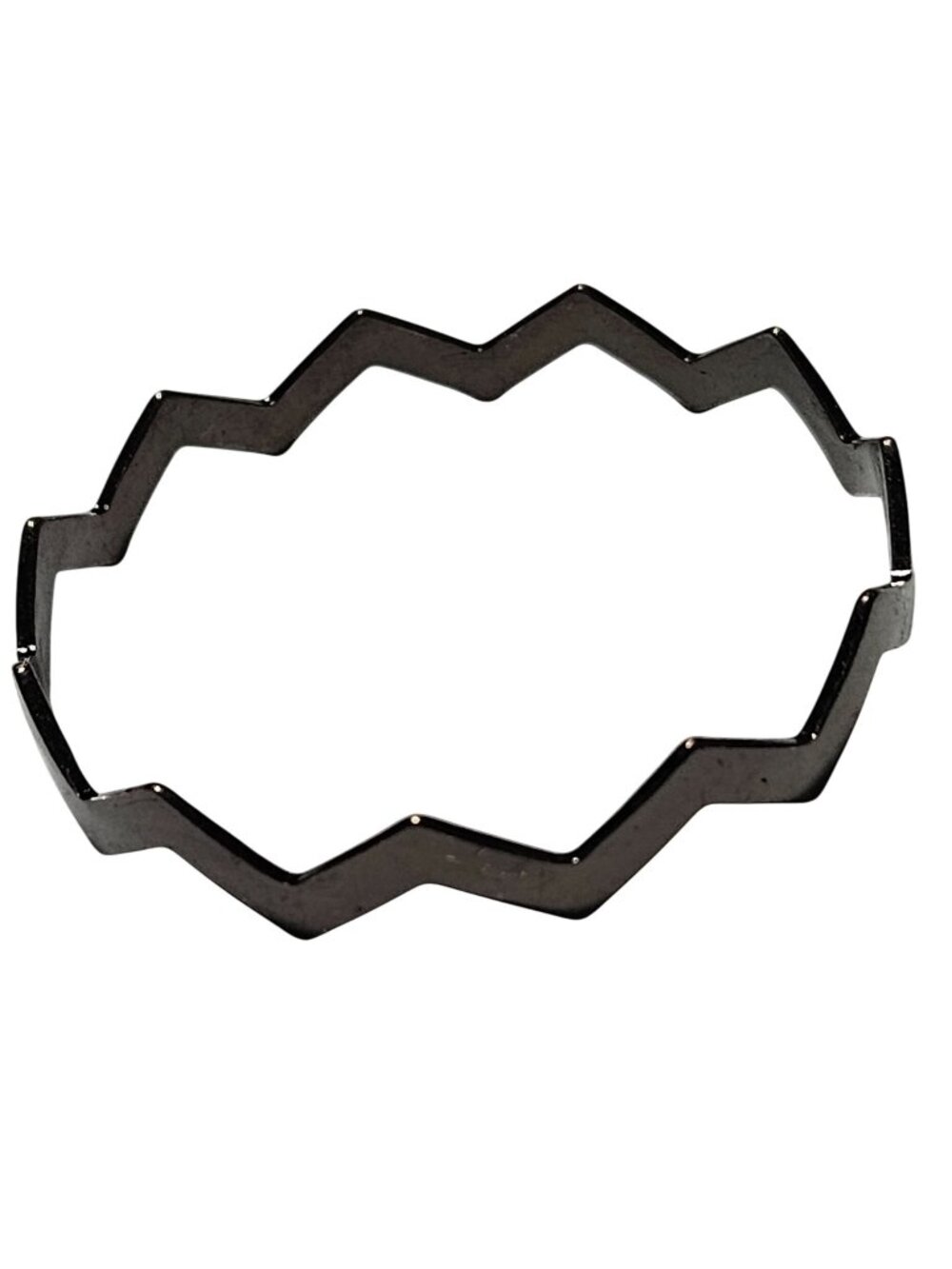 Retro Zigzag Bangle Bracelet Stainless Steel 80s 90s Fashion Jewelry Women